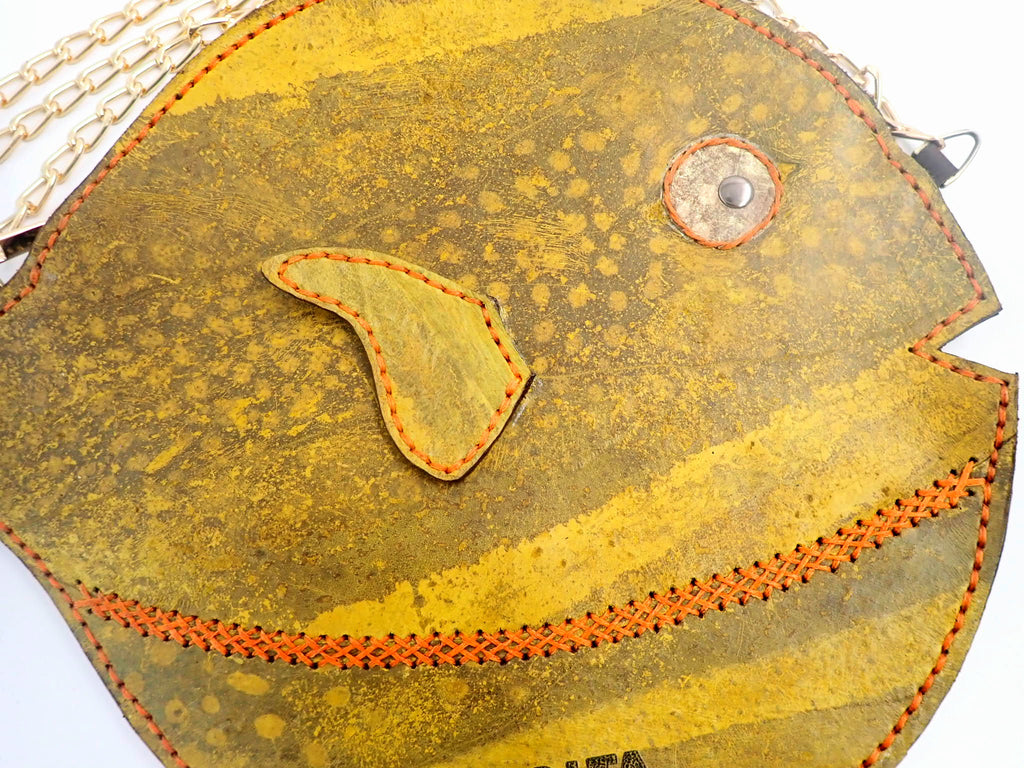 Sunshine pufferfish purse