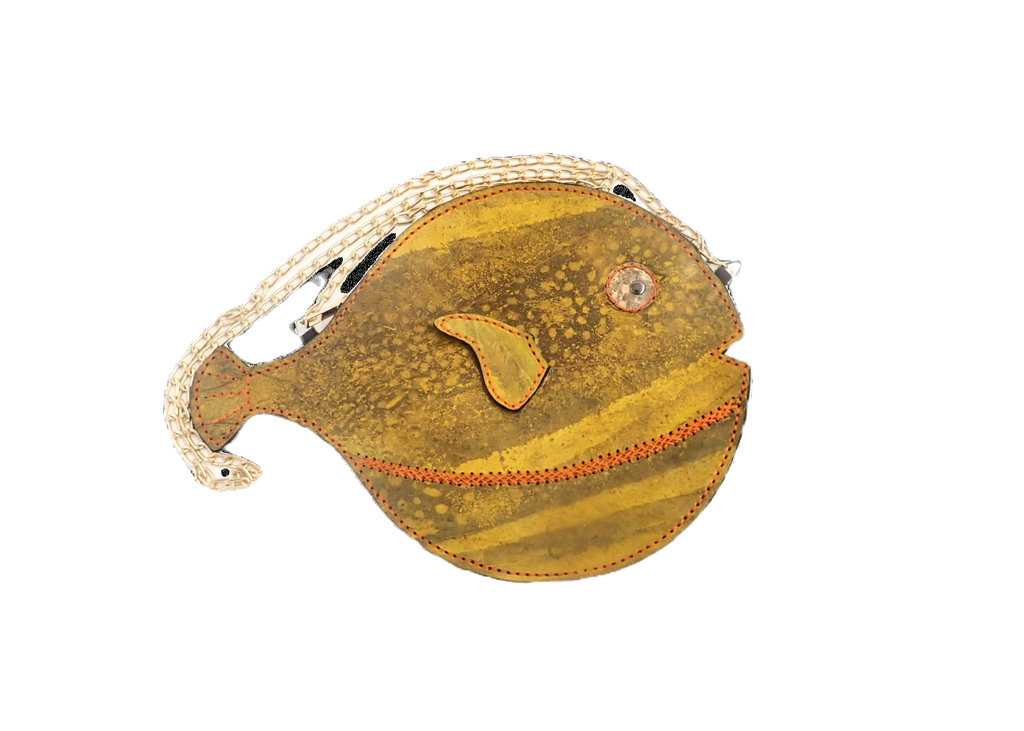 Sunshine pufferfish purse
