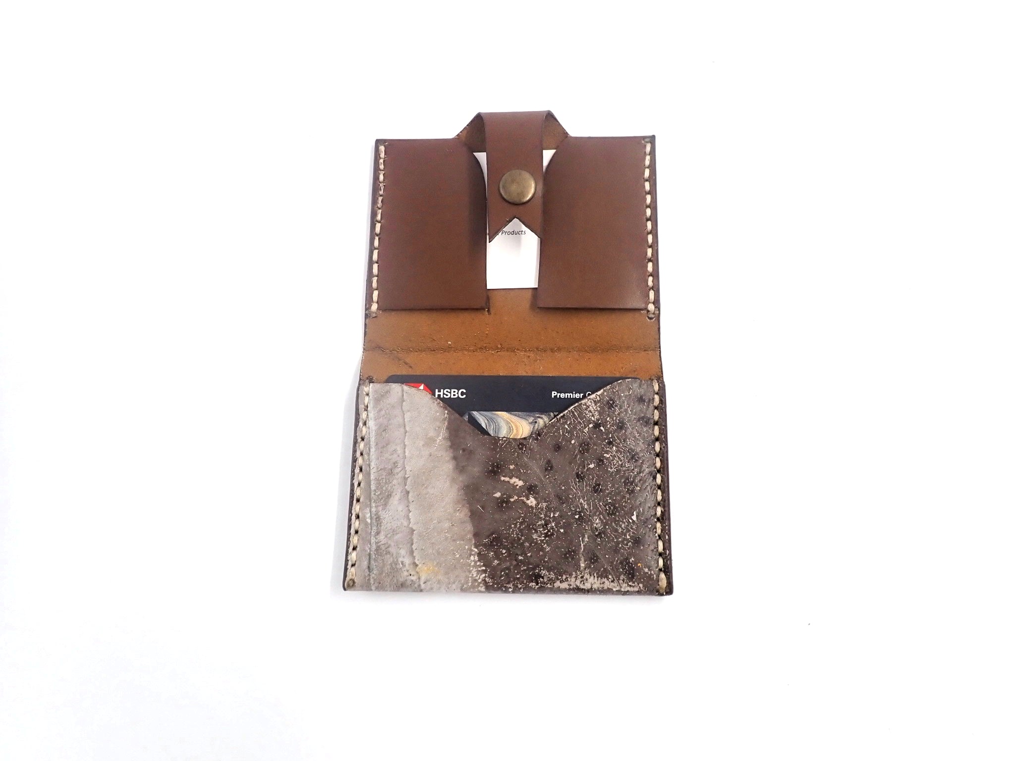 Grey ribboneel cardholder