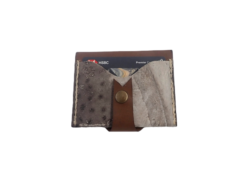 Grey ribboneel cardholder