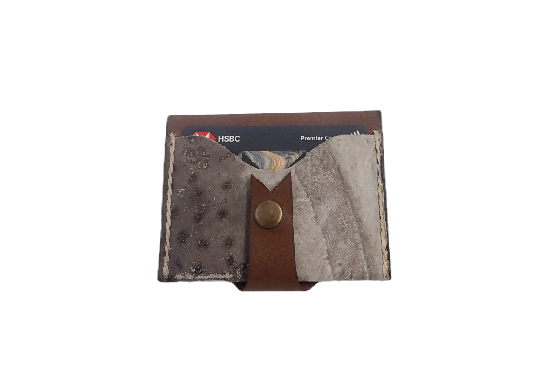 Grey ribboneel cardholder
