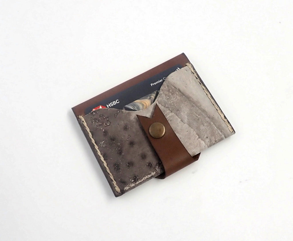 Grey ribboneel cardholder