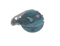 Azul pufferfish purse